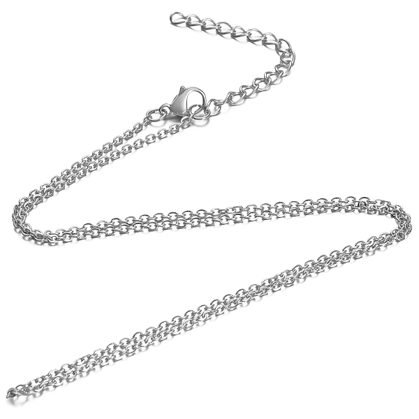 Honeyhandy 304 Stainless Steel Cable Chain Necklace With Lobster Claw