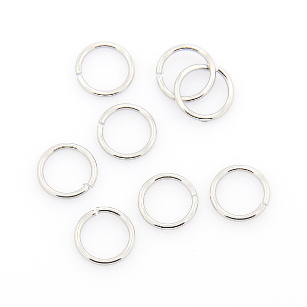 Honeyhandy 304 Stainless Steel Open Jump Rings Stainless Steel Color