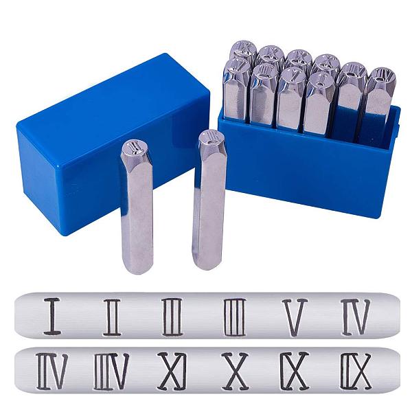 Pandahall Elite Pcs Roman Numerals Metal Stamp Set Mm Number