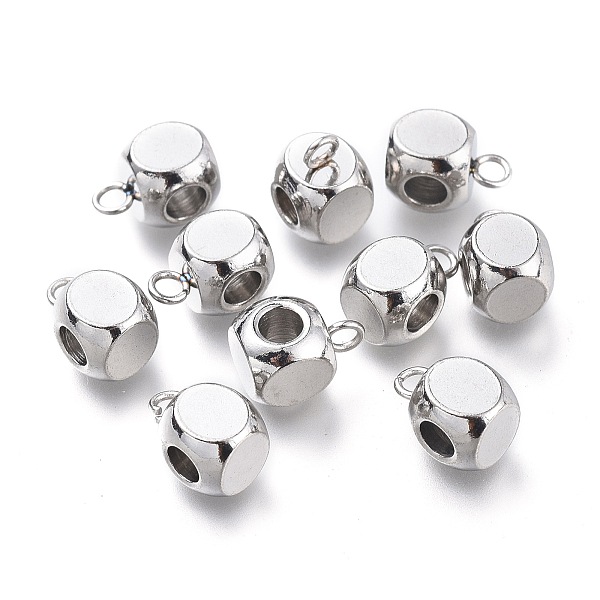 Honeyhandy Stainless Steel Tube Bails Loop Bails Cube Bail Beads