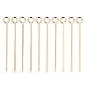 Real Gold Plated Eye Pins Jewelry Making Findings