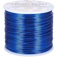BENECREAT 20 Gauge 770FT Aluminum Wire Anodized Jewelry Craft Making Beading Floral Colored Aluminum Craft Wire - Blue