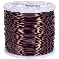 BENECREAT 20 Gauge 770FT Aluminum Wire Anodized Jewelry Craft Making Beading Floral Colored Aluminum Craft Wire - Brown