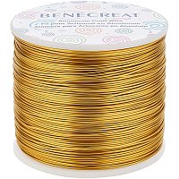 BENECREAT 754FT Matte Gold Jewelry Craft Wire 20 Gauge Tarnish Resistant Aluminum Wire for Beading Necklace Jewelry Making