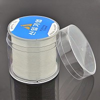 Honeyhandy Korean Elastic Crystal Thread, Stretch Bracelet String, with Box, for Jewelry Making, Clear, 0.4mm, about 328.08 yards(300m)/roll