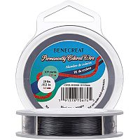 BENECREAT 28 Gauge 109 yard Craft Wire Jewelry Wire Copper Beading Wire for Jewelry Making Supplies and Crafting, Black