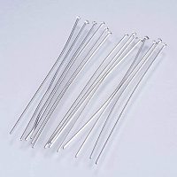 UNICRAFTALE About 1000pcs 304 Stainless Steel Head Pins Silver Tones Earring Pins Metal Material Jewelry Pins for Jewelry Making 45mm, Pin 0.6mm