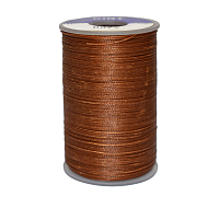 Honeyhandy Waxed Polyester Cord, 3-Ply, Saddle Brown, 0.45mm, about 59.05 yards(54m)/roll