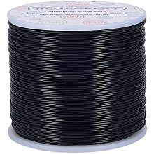 BENECREAT 20 Gauge 770FT Aluminum Wire Anodized Jewelry Craft Making Beading Floral Colored Aluminum Craft Wire - Black