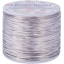 BENECREAT 20 Gauge 770FT Tarnish Resistant Jewelry Craft Wire Bendable Aluminum Sculpting Metal Wire for Jewelry Craft Beading Work - Primary Color, 0.8mm