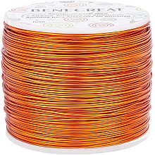 BENECREAT 20 Gauge 770FT Tarnish Resistant Jewelry Beading Wire Bendable Aluminum Sculpting Metal Wire for Jewelry Craft Beading Work, OrangeRed