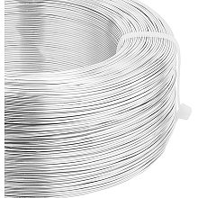 BENECREAT 984 Feet 20 Gauge Silver Aluminum Wire Bendable Metal Sculpting Wire for Beading Jewelry Making