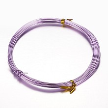 Honeyhandy Aluminum Craft Wire, for Beading Jewelry Craft Making, Lilac, 20 Gauge, 0.8mm, 10m/roll(32.8 Feet/roll)