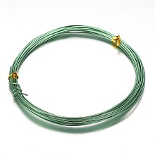 Honeyhandy Aluminum Craft Wire, for Beading Jewelry Craft Making, Green, 20 Gauge, 0.8mm, 10m/roll(32.8 Feet/roll)