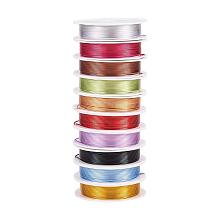 ARRICRAFT A Group 10 Rolls Aluminum Wire 20 Gauge Jewelry Craft Making Beading Craft Mixed Color Diameter 0.8mm About 5m/roll