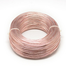 Honeyhandy Round Aluminum Wire, Flexible Craft Wire, for Beading Jewelry Doll Craft Making, Saddle Brown, 22 Gauge, 0.6mm, 280m/250g(918.6 Feet/250g)