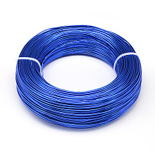 Honeyhandy Round Aluminum Wire, Flexible Craft Wire, for Beading Jewelry Doll Craft Making, Royal Blue, 22 Gauge, 0.6mm, 280m/250g(918.6 Feet/250g)