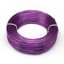 Honeyhandy Round Aluminum Wire, Flexible Craft Wire, for Beading Jewelry Doll Craft Making, Dark Violet, 22 Gauge, 0.6mm, 280m/250g(918.6 Feet/250g)