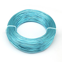 Honeyhandy Aluminum Wire, Flexible Craft Wire, for Beading Jewelry Doll Craft Making, Dark Turquoise, 20 Gauge, 0.8mm, 300m/500g(984.2 Feet/500g)