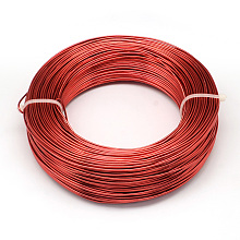 Honeyhandy Aluminum Wire, Flexible Craft Wire, for Beading Jewelry Doll Craft Making, Red, 20 Gauge, 0.8mm, 300m/500g(984.2 Feet/500g)