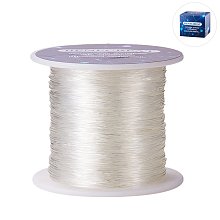 BENECREAT 150m/roll 0.8mm Crystal Thread Elastic Cord Stretch Bracelet Beads Fabric Crafting String (Clear)