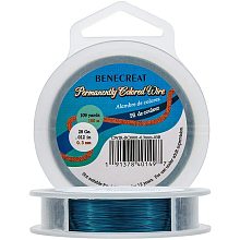 BENECREAT 28-Gauge Tarnish Resistant Wire MarineBlue Copper Wire, 328-Feet/109-Yard, for Jewelry Craft Making