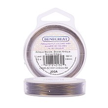 BENECREAT 20-Gauge Tarnish Resistant Antique Bronze Wire, 33-Feet/11-Yard