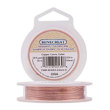 BENECREAT 22 Gauge Twist Copper Wire Tarnish Resistant Jewelry Making Wire, 33-Feet/11-Yard in Total