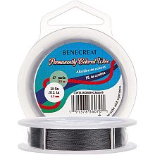 BENECREAT 28 Gauge Tarnish Resistant Twist Copper Wire 262 Feet/80m 3 Strands Jewelry Beading Wire for Jewelry Craft Making, Gunmetal