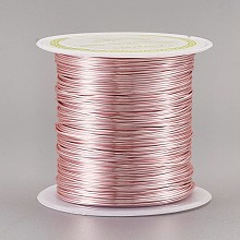 Honeyhandy Copper Craft Wire Copper Beading Wire, Long-Lasting Plated, Pink, 23 Gauge, 0.6mm, about 59.05 Feet(18m)/roll