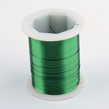 Honeyhandy Copper Jewelry Wire, Green, 24 Gauge, 0.5mm, about 59.05 Feet(18m)/roll