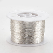 Honeyhandy Round Copper Jewelry Wire,Long-Lasting Plated,Silver Color Plated,20 Gauge,0.8mm, about 360.89 Feet(110m)/500g