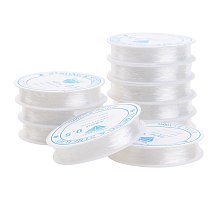 ARRICRAFT 10 Rolls 0.5mm Clear Crystal Stretch Thread 10m/roll