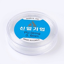 Honeyhandy Korean Elastic Crystal Thread, For Jewelry Making, Clear, 0.6mm, about 76.55 yards(70m)/roll