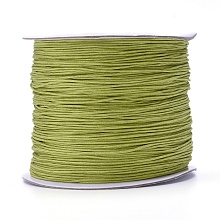 Honeyhandy Nylon Thread, Nylon Jewelry Cord for Custom Woven Jewelry Making, Olive Drab, 0.6mm, about 142.16 yards(130m)/roll