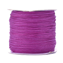 Honeyhandy Nylon Thread, Nylon Jewelry Cord for Custom Woven Jewelry Making, Orchid, 0.6mm, about 142.16 yards(130m)/roll