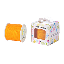 Nylon Thread, Orange, 0.8mm; about 98.43yards/roll(90m/roll)