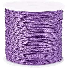 ARRICRAFT About 45m/roll 0.8mm Nylon Thread MediumPurple Nylon Jewelry Cord for Custom Woven Jewelry Making