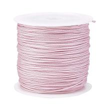 ARRICRAFT About 45m/roll 0.8mm Nylon Thread Pink Nylon Jewelry Cord for Custom Woven Jewelry Making