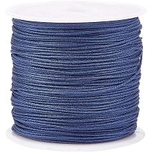 ARRICRAFT About 45m/roll 0.8mm Nylon Thread CornflowerBlue Nylon Jewelry Cord for Custom Woven Jewelry Making