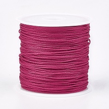 Honeyhandy Nylon Thread, Nylon Jewelry Cord for Custom Woven Jewelry Making, Cerise, 0.8mm, about 49.21 yards(45m)/roll