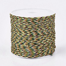 Honeyhandy Nylon Thread, Nylon Jewelry Cord for Custom Woven Jewelry Making, Colorful, 0.8mm, about 49.21 yards(45m)/roll