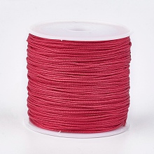 Honeyhandy Nylon Thread, Nylon Jewelry Cord for Custom Woven Jewelry Making, Crimson, 0.8mm, about 49.21 yards(45m)/roll