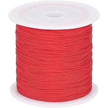 ARRICRAFT 150 Yards 0.5mm Nylon Cord, Nylon Beading String, Nylon Knotting Cord for Necklace Bracelet Beading Bracelet Making-Red