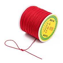 Honeyhandy Chinese Knot Nylon Thread, Red, 0.8mm, about 98.42 yards(90m)/roll