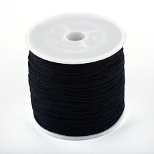 Honeyhandy Chinese Knot Nylon Thread, Black, 0.8mm, about 98.42 yards(90m)/roll