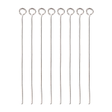 Honeyhandy 304 Stainless Steel Eye Pin, 40mm, Pin: 0.6mm, Hole: 2mm, 5000pcs/bag