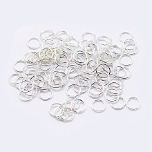 Honeyhandy 925 Sterling Silver Open Jump Rings, Round Rings, Silver, 5x0.7mm, Inner Diameter: 3.5mm, about 175pcs/10g