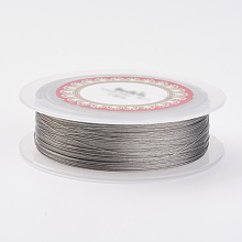 Honeyhandy Steel Wire, Silver, 28 Gauge, 0.3mm, about 328.08 Feet(100m)/roll