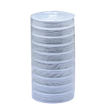 Honeyhandy Tail Wire, Nylon-coated Stainless Steel, White, 0.45mm, about 262.46 Feet(80m)/roll